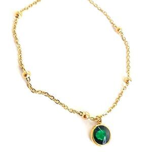 Last Chance! Green Crystal Necklace